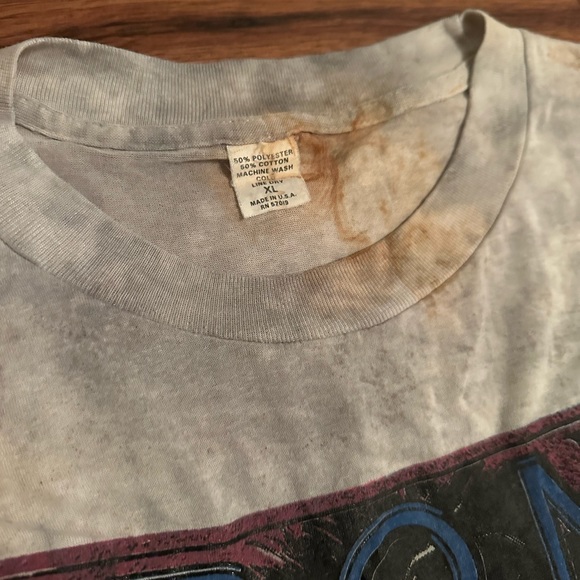 VTG 80’s Bon Jovi “Let It Rock” Single Stitch Shirt, Size: X/Large - Picture 7 of 8